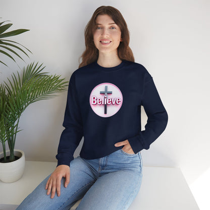 Believe | Women’s Christian Sweatshirt with John 11:40