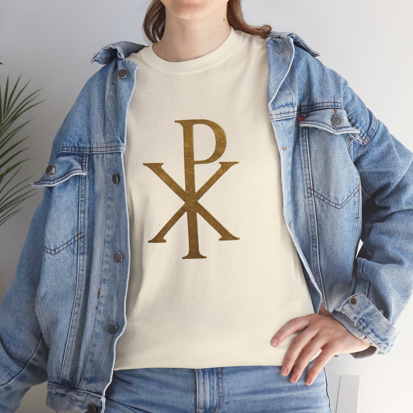Chi Rho (Gold) - Women's Christian T-Shirt