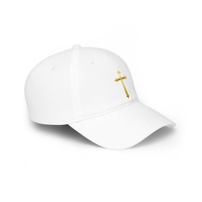 Gold Cross Baseball Cap – Faith-Inspired Adjustable Hat