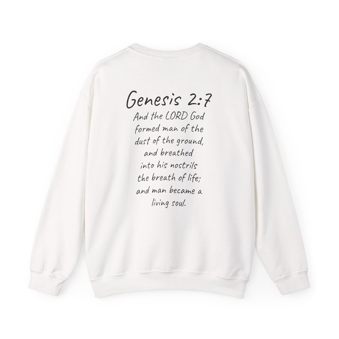 Formed from the Dust | Men’s Christian Sweatshirt with Genesis 2:7