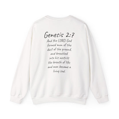 Formed from the Dust | Men’s Christian Sweatshirt with Genesis 2:7
