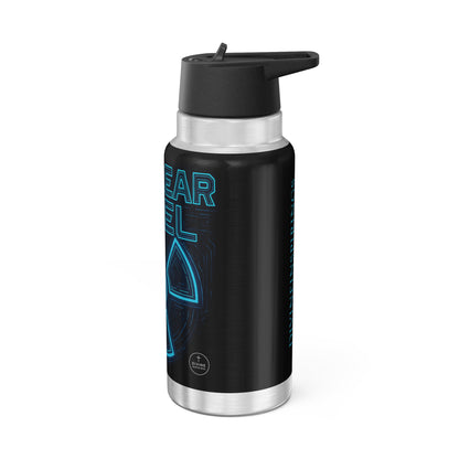 Faith Fueled – Nuclear Energy Stainless Steel Bottle (Blue)