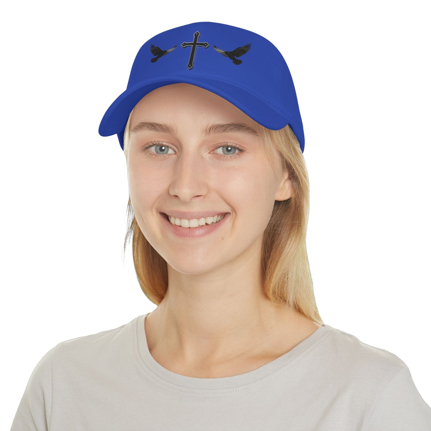 Black Crows & Cross Christian Cap
