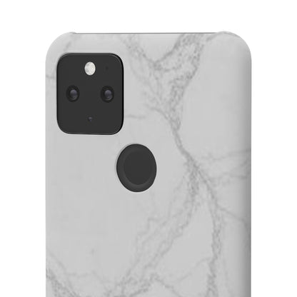 Marble Finish Design Google Pixel 5 Snap Case