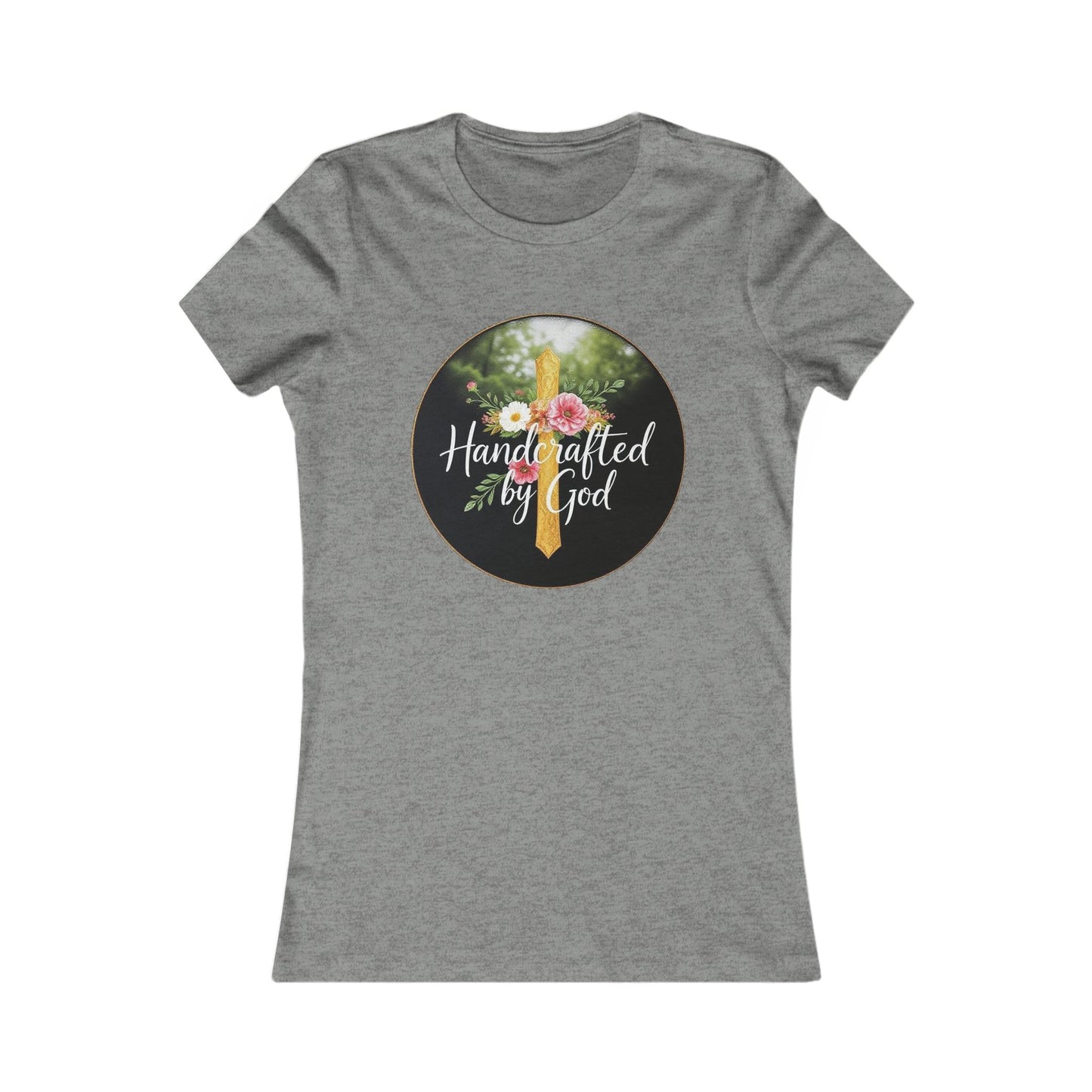 Handcrafted by God Women's Tee - Divinely Inspired for Christian Women