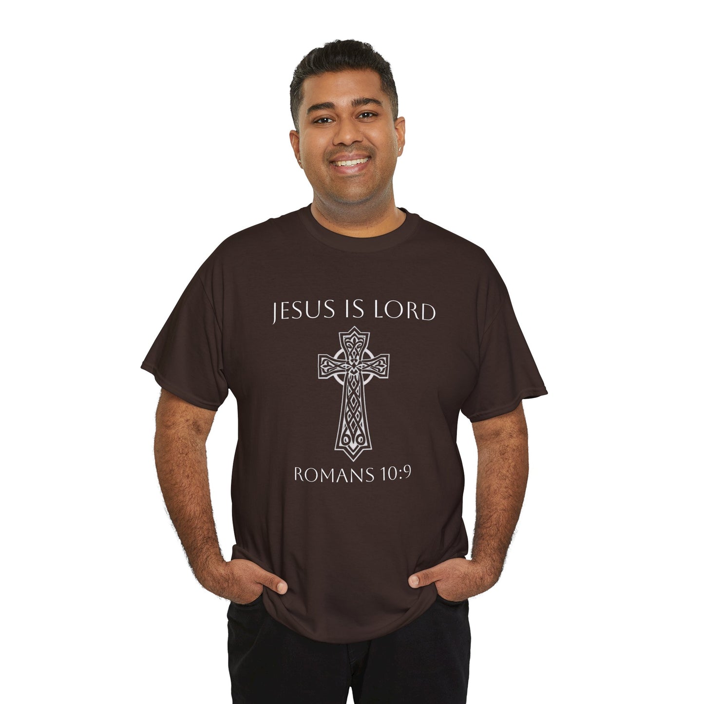 Jesus Is Lord – Men’s Christian Tee (White Lettering)
