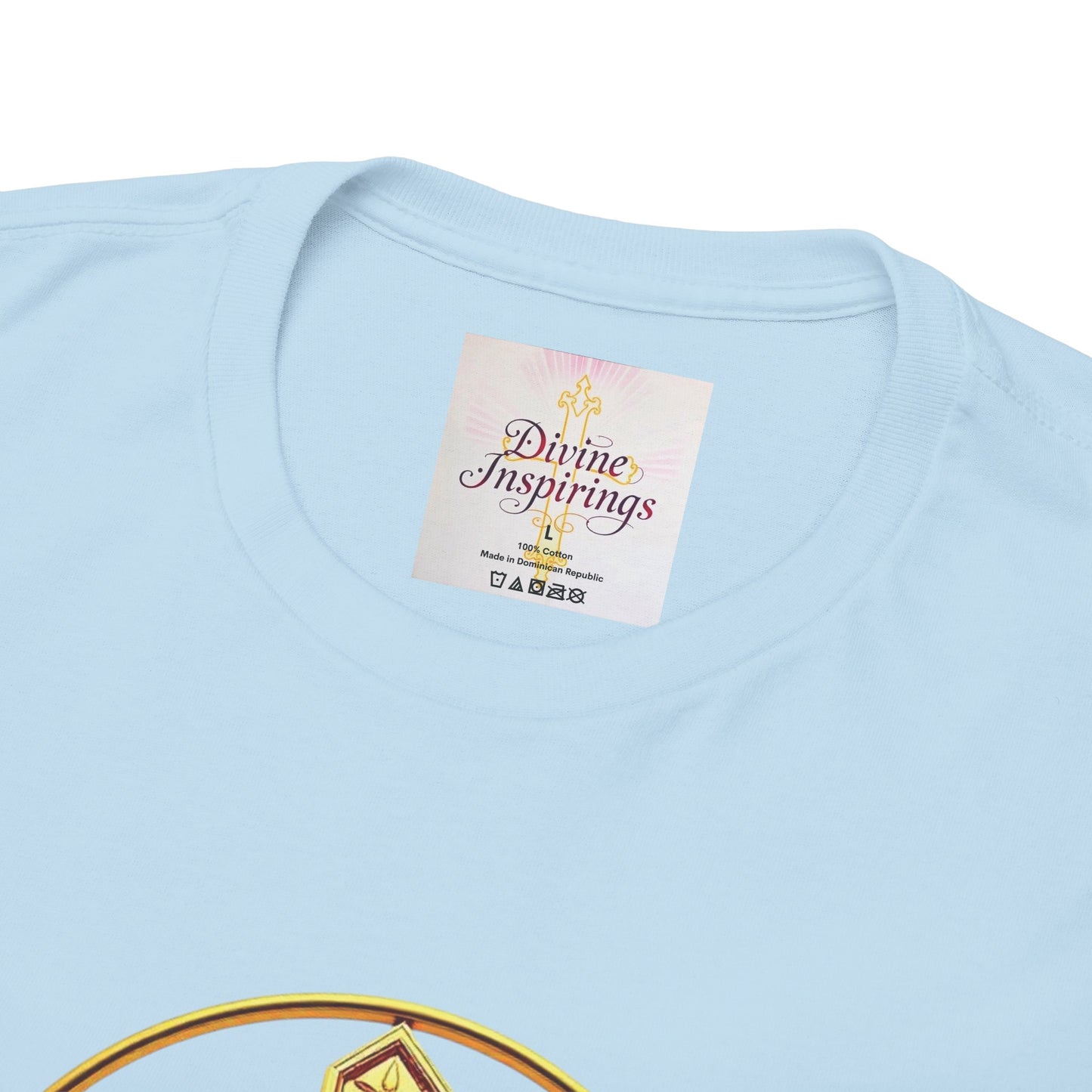 Men’s Romans 10:9 Christian T-Shirt – Jesus Is Lord & He Is Risen (Dark Lettering)