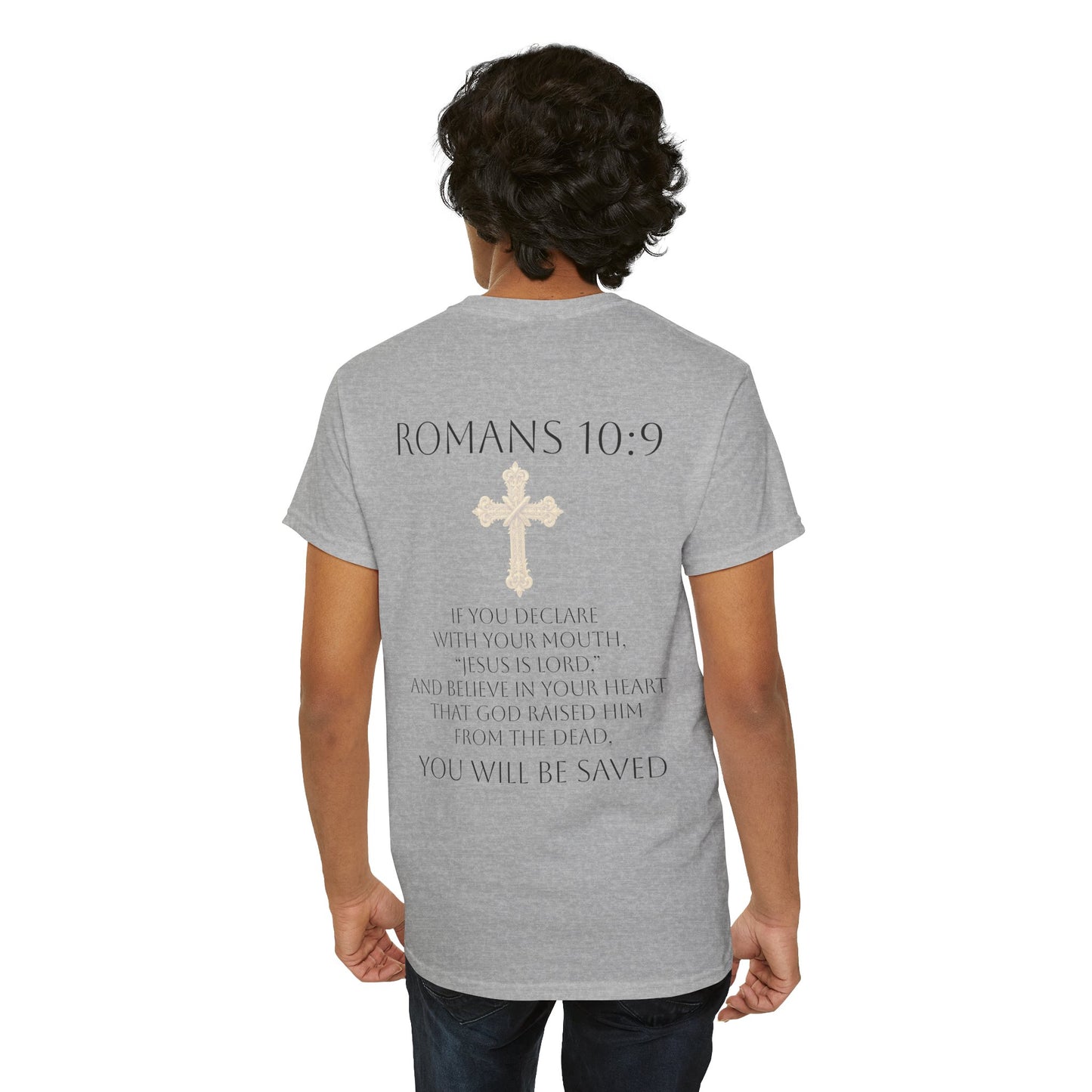 Jesus Is Lord – Men’s  Christian Tee (Dark Lettering)