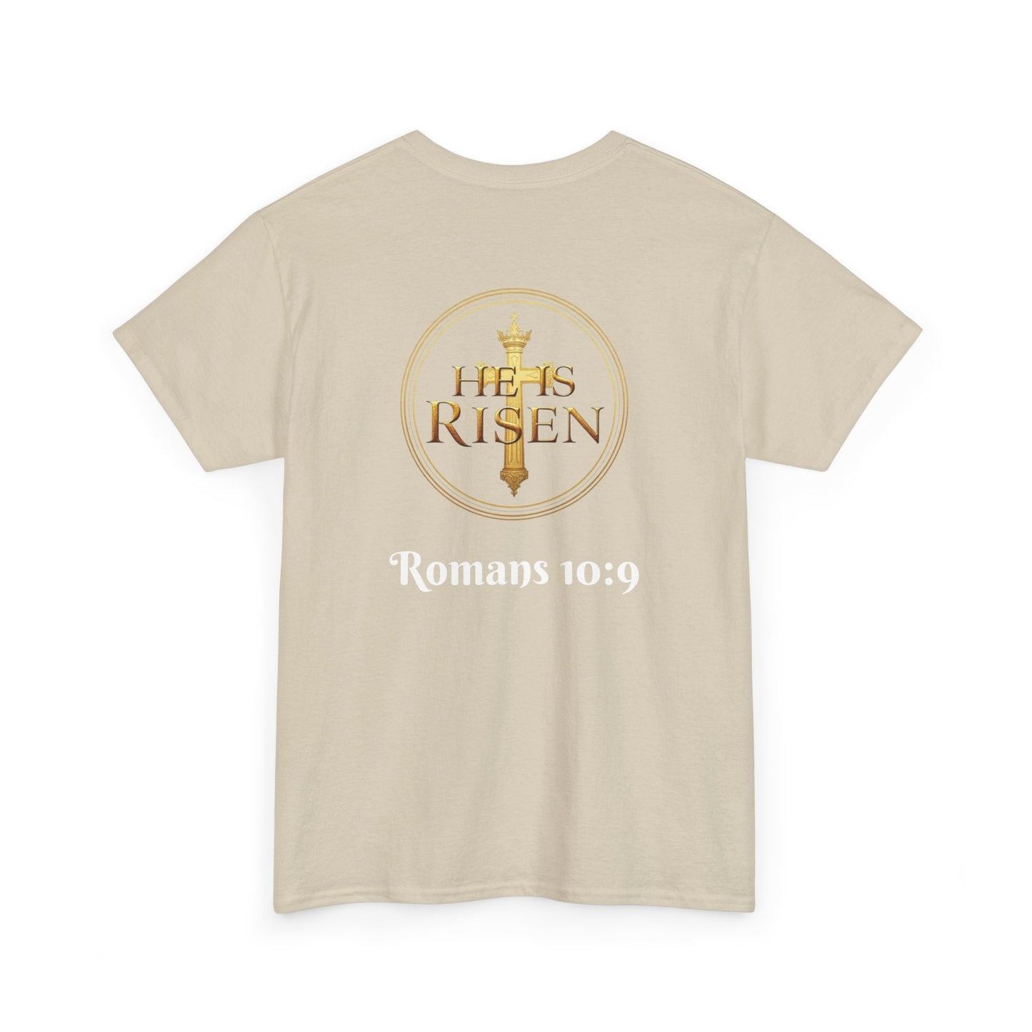 Jesus Is Lord / He Is Risen Christian Tee – Men’s Bold Faith Statement (White Lettering)