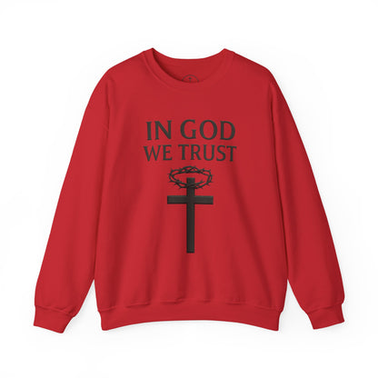 In God We Trust (Crown of Thorns) - Men’s Christian Sweatshirt