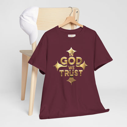 Unshaken – Men’s “In God We Trust” Cross Tee