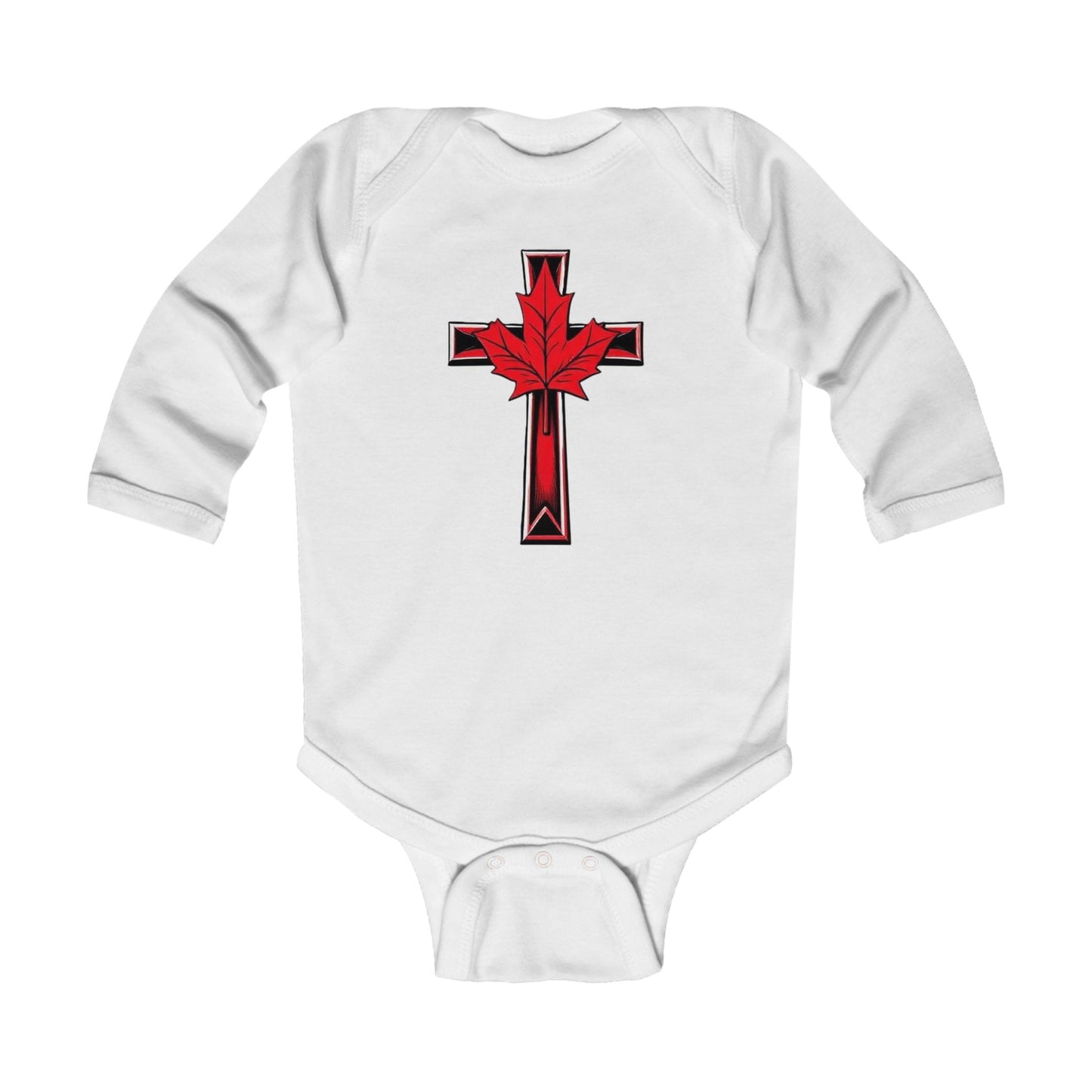 Born of Faith, Rooted in the North – Long Sleeve Baby Onesie