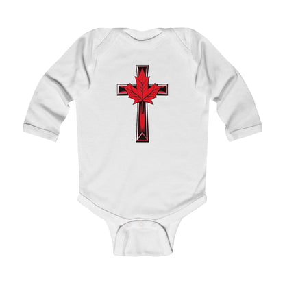 Born of Faith, Rooted in the North – Long Sleeve Baby Onesie