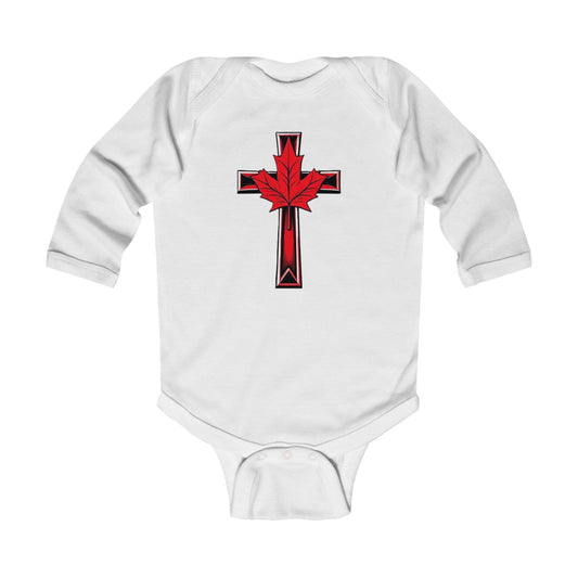 Born of Faith, Rooted in the North – Long Sleeve Baby Onesie
