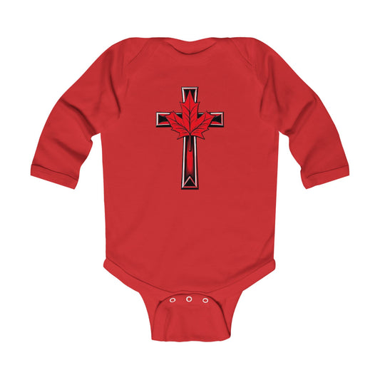 Born of Faith, Rooted in the North – Long Sleeve Baby Onesie