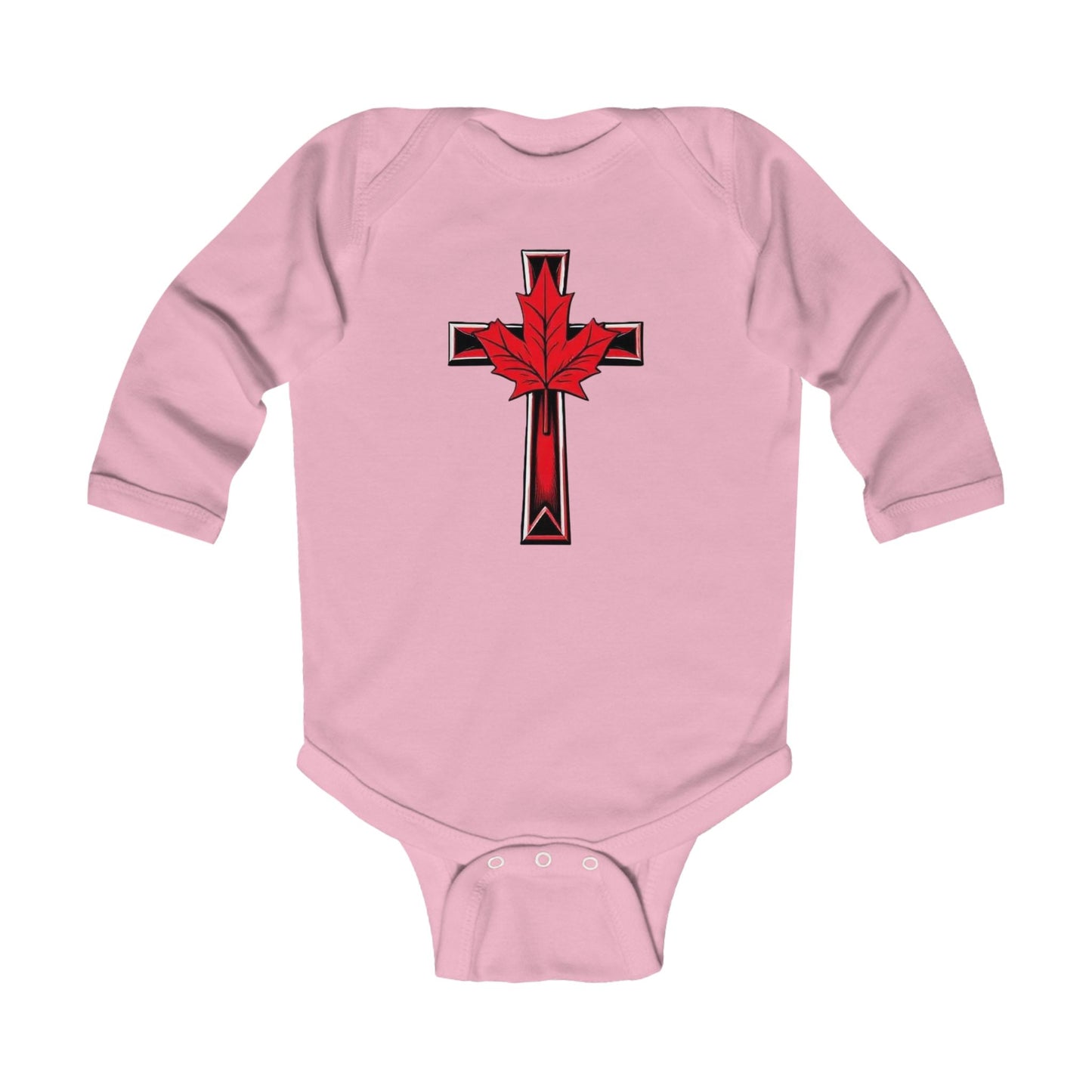 Born of Faith, Rooted in the North – Long Sleeve Baby Onesie