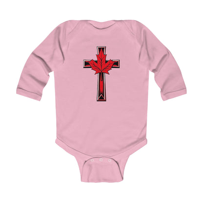 Born of Faith, Rooted in the North – Long Sleeve Baby Onesie