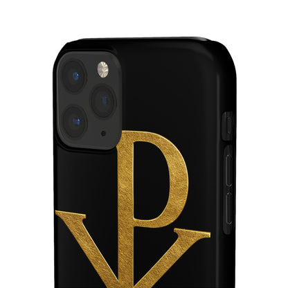 Black Chi Rho Snap Case for iPhone – The Way, Truth & Life