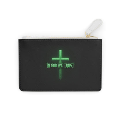 “Fortified Faith” | Women’s Mini Clutch – In God We Trust