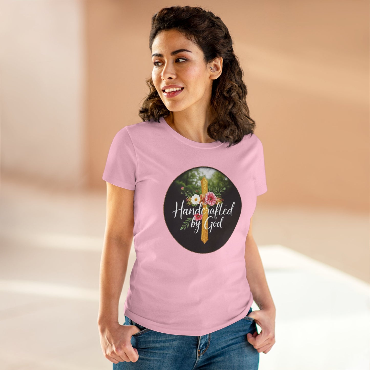 Handcrafted by God – Women’s Faith-Inspired Tee