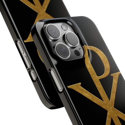 Black Chi Rho Snap Case for iPhone – The Way, Truth & Life