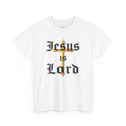 Jesus is Lord with Cross - Men's Christian T-Shirt