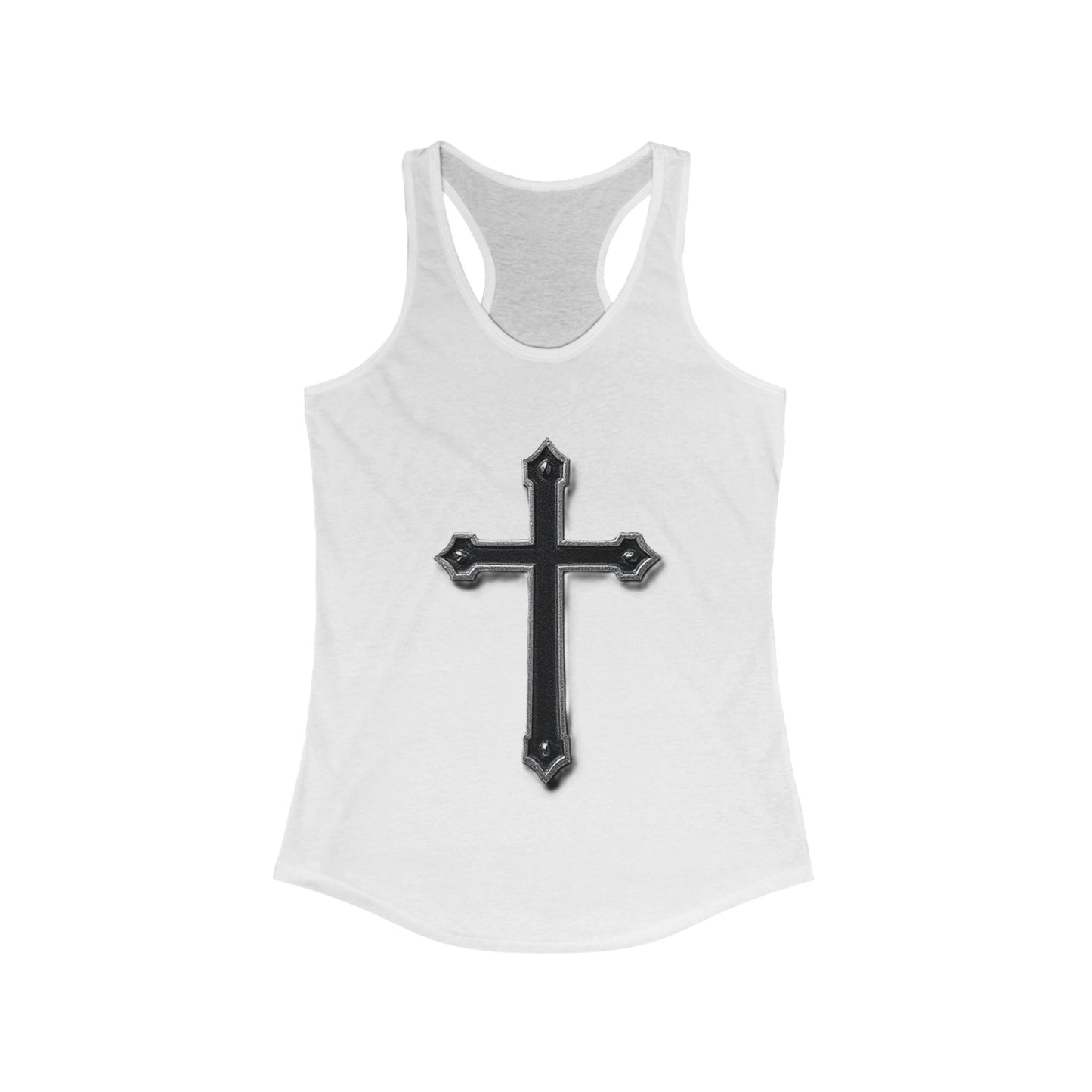 Warrior’s Black Cross Women’s Racerback Tank | Ephesians 6:11
