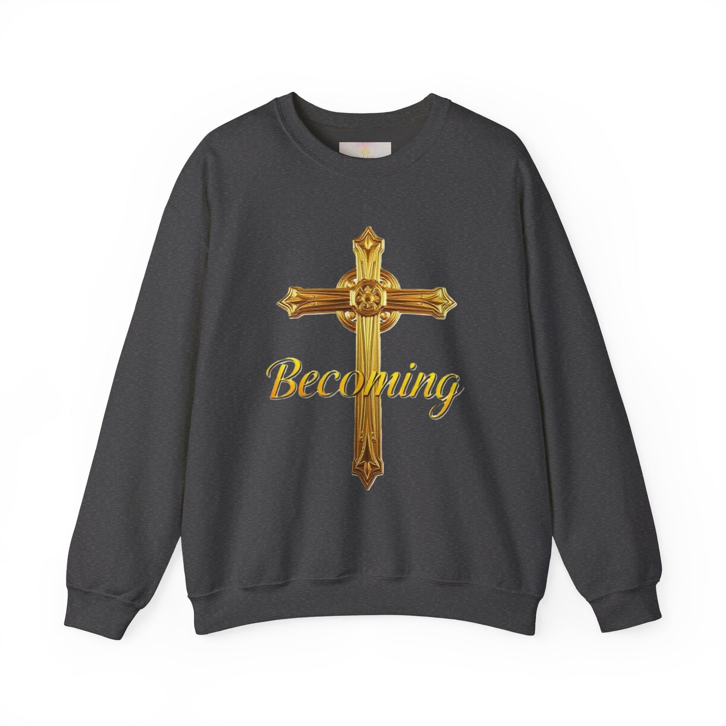 Becoming Men’s Faith Sweatshirt – Light Lettering (Philippians 1:6)