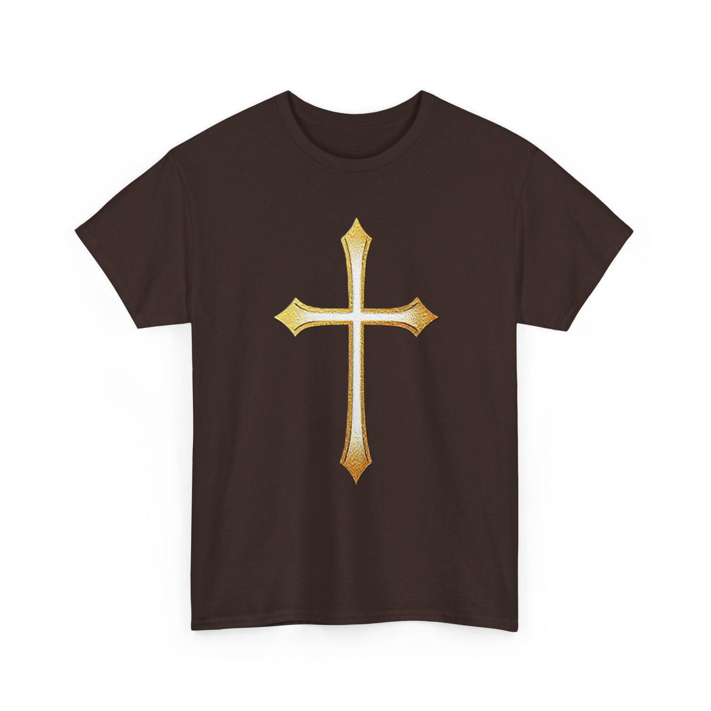 Men’s Gold Cross Tee – Christian Faith-Inspired Apparel