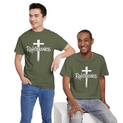 Righteousness - Christian Men's T-Shirt (Dark Colors)