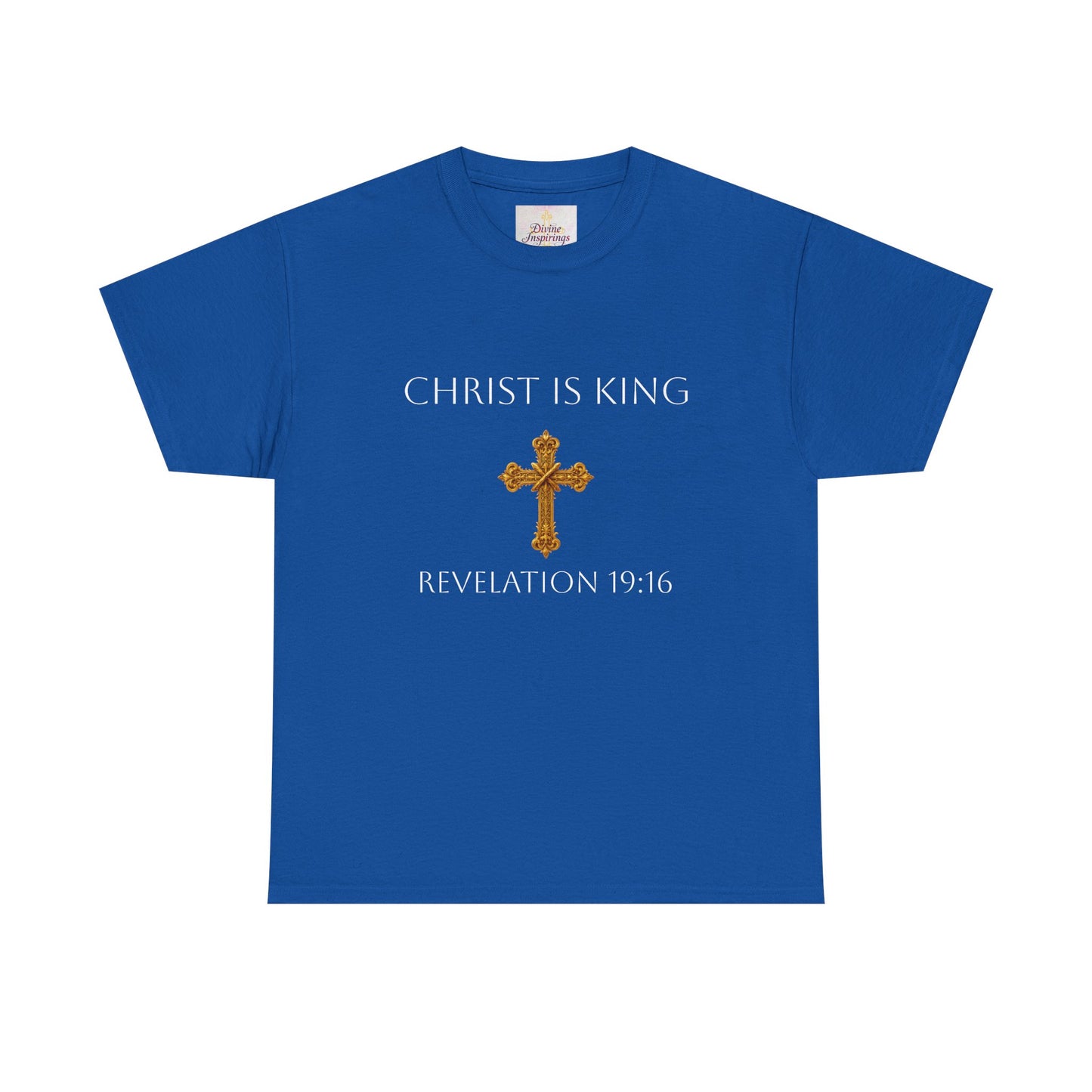 Christ is King Women’s Christian Tee (White Lettering)