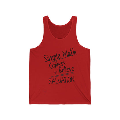 Simple Math Women’s Tank – Bold Faith (Black Chalk)