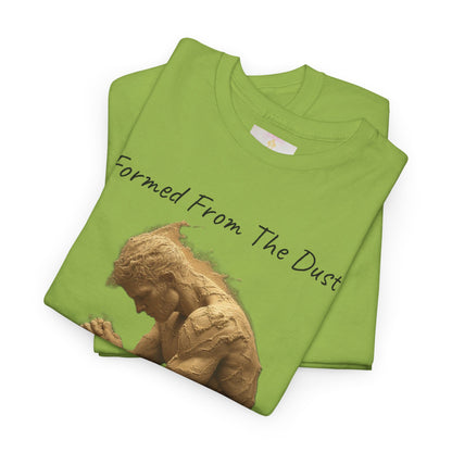 Formed from the Dust | Men’s Christian T-Shirt with Genesis 2:7 (Dark Lettering)