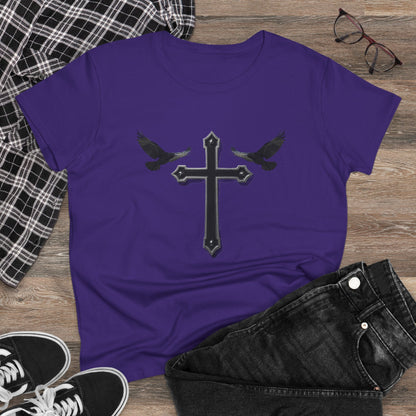 Fed by Faith – Cross & Crows Women’s Tee