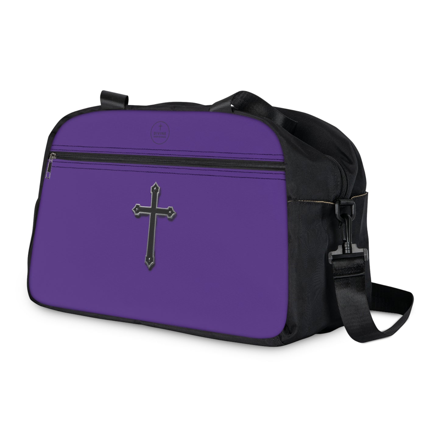 Divine Strength Fitness Bag in Purple – Faith in Motion