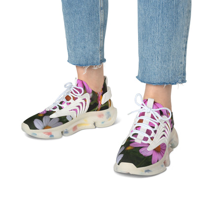 Bloom in Grace – Women’s Floral Print Mesh Sneakers