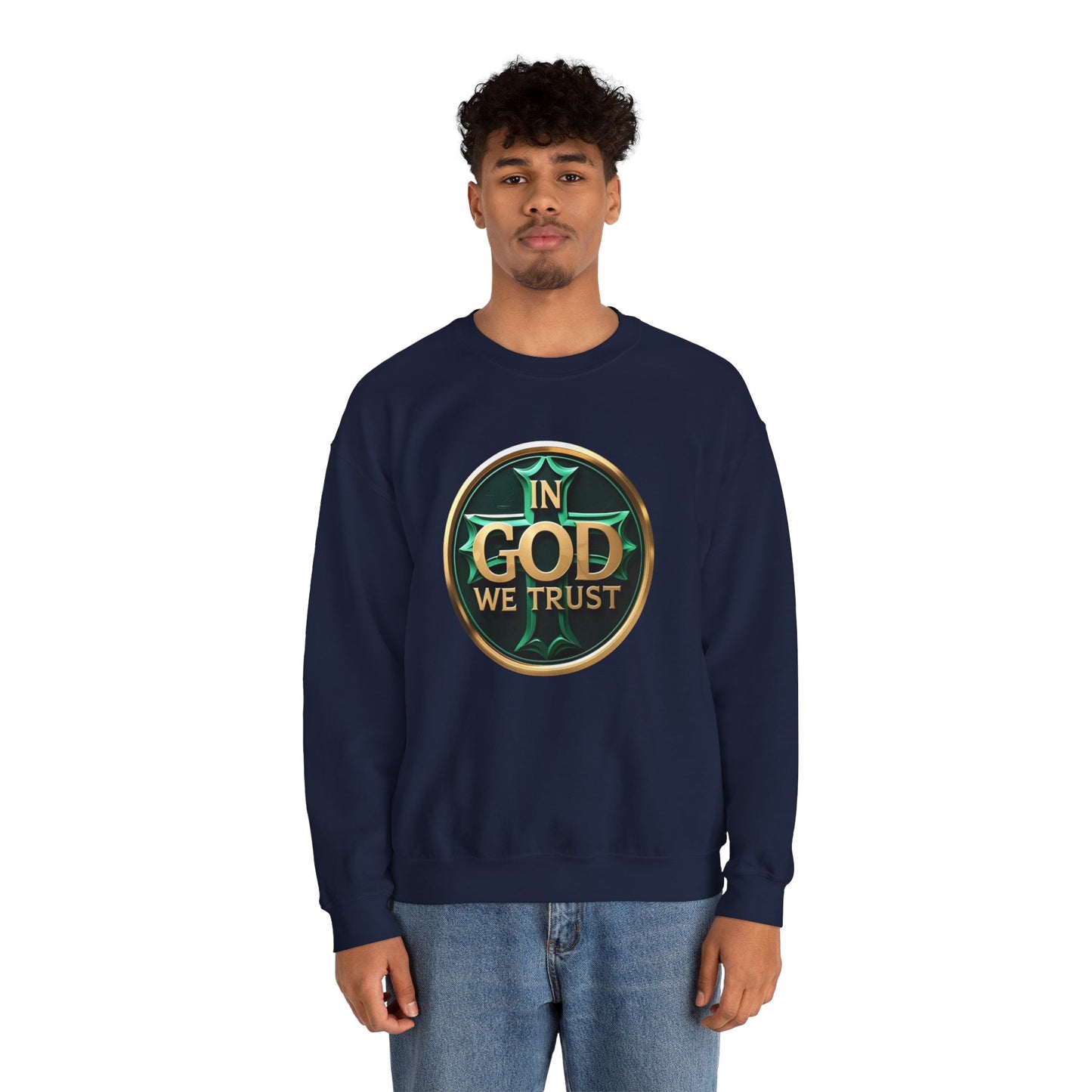 Men’s In God We Trust Sweatshirt – Bold Faith Statement