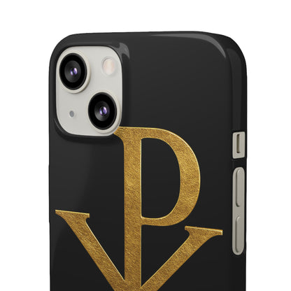 Black Chi Rho Snap Case for iPhone – The Way, Truth & Life