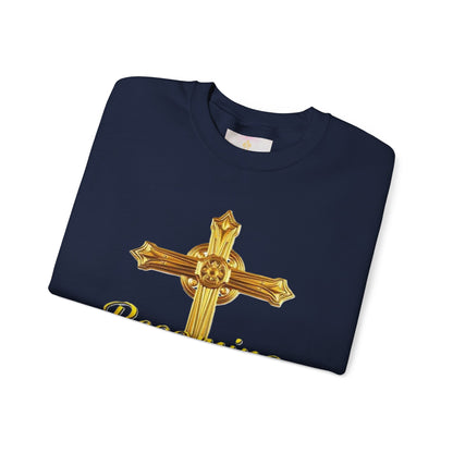 Becoming Men’s Faith Sweatshirt – Light Lettering (Philippians 1:6)