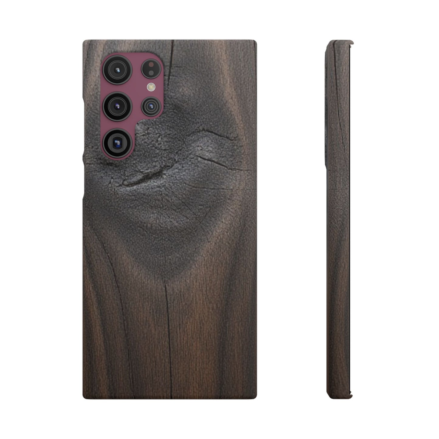 Dark Wood Grain Samsung Snap Case