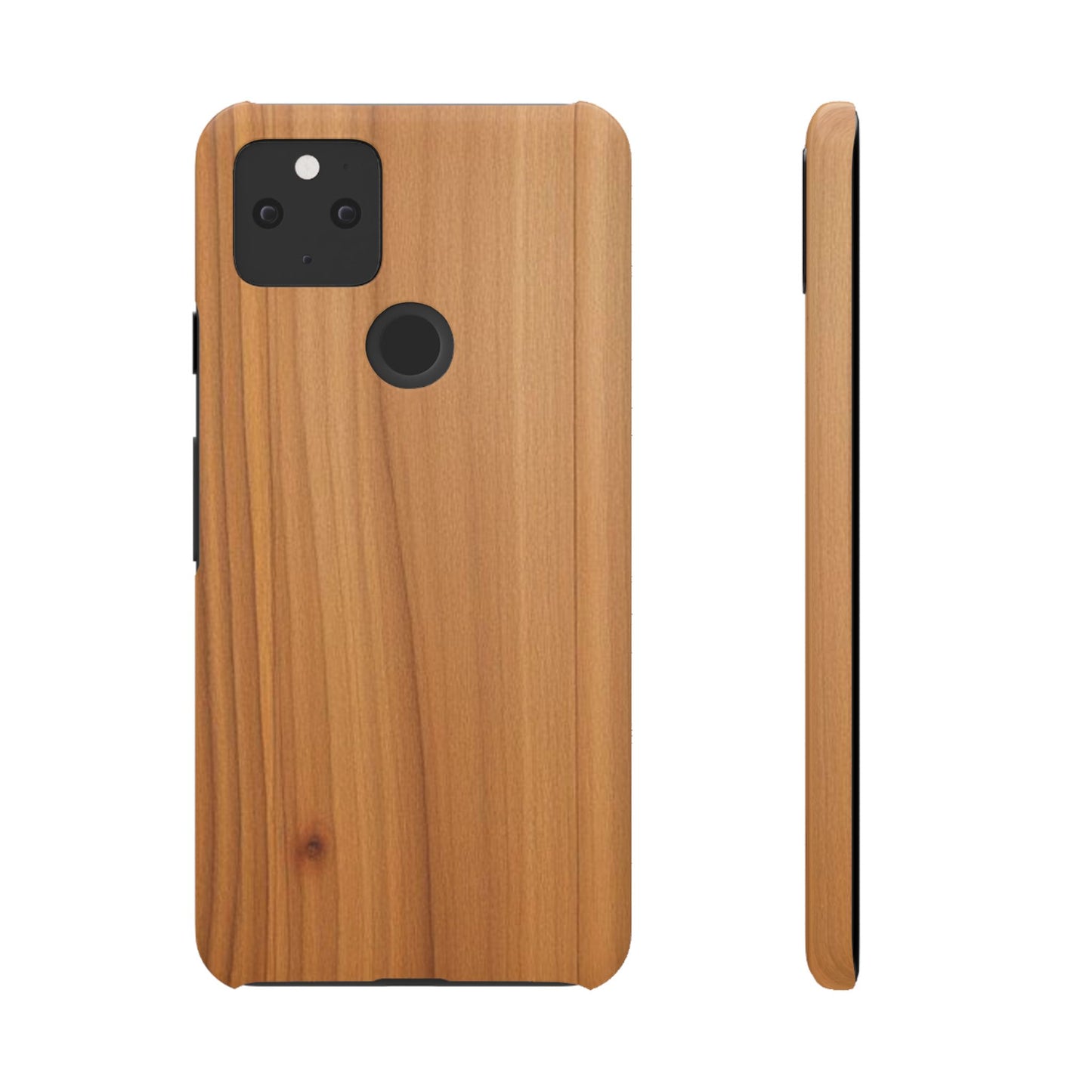 Natural Wood Grain Design Snap Case for Google Pixel 5