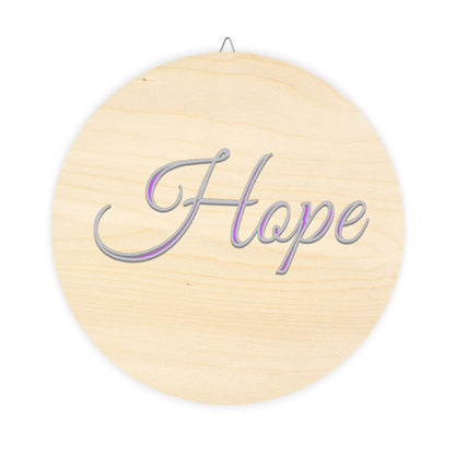 Faith, Hope and Love 'Hope' Wall Hanging — Inspirational Christian Wooden Décor