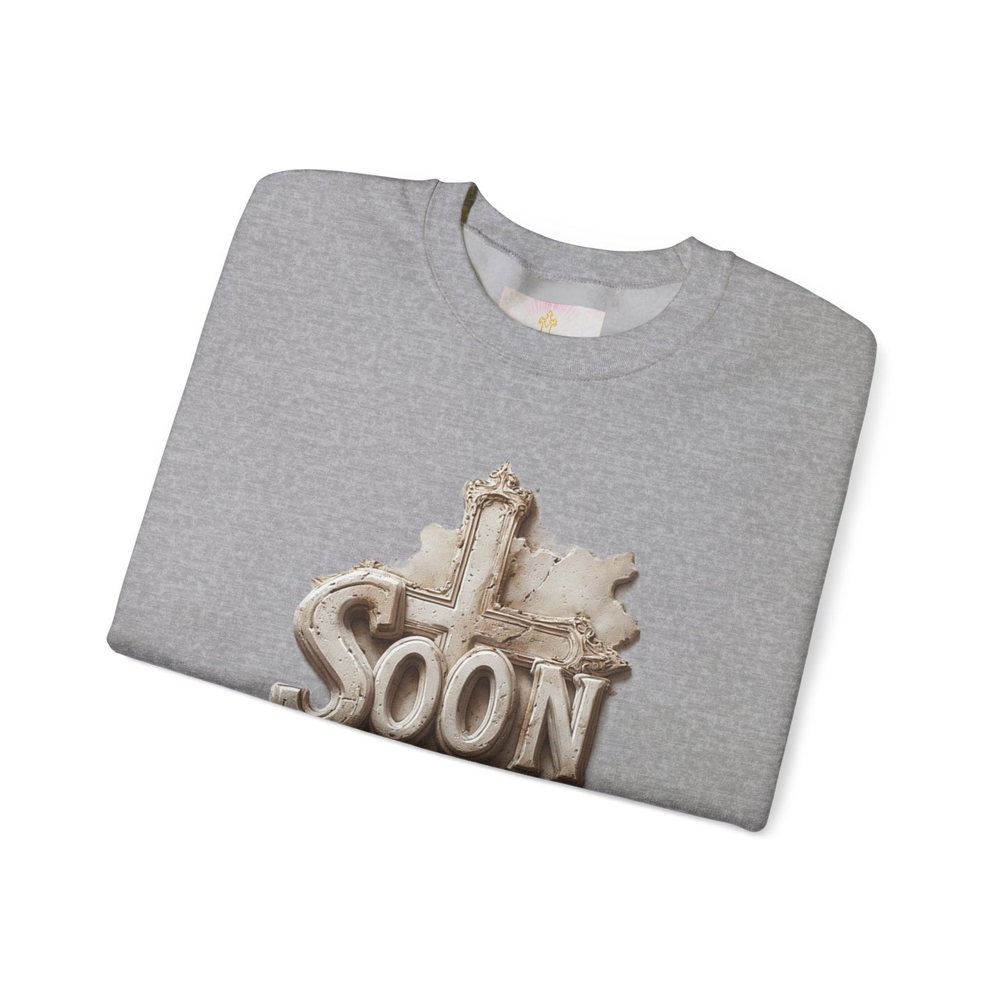 “Soon” Cross Women’s Sweatshirt – Wrapped in Hope