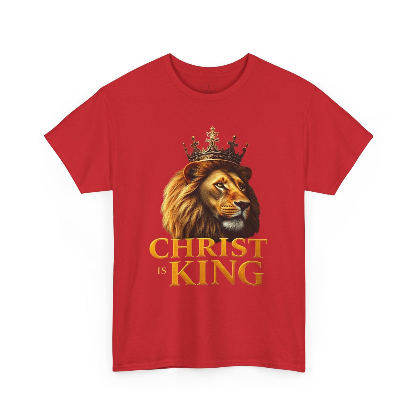 Christ Is King – Lion & Cross Men’s Christian Tee