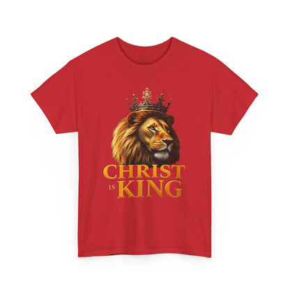 Christ Is King – Lion & Cross Men’s Christian Tee