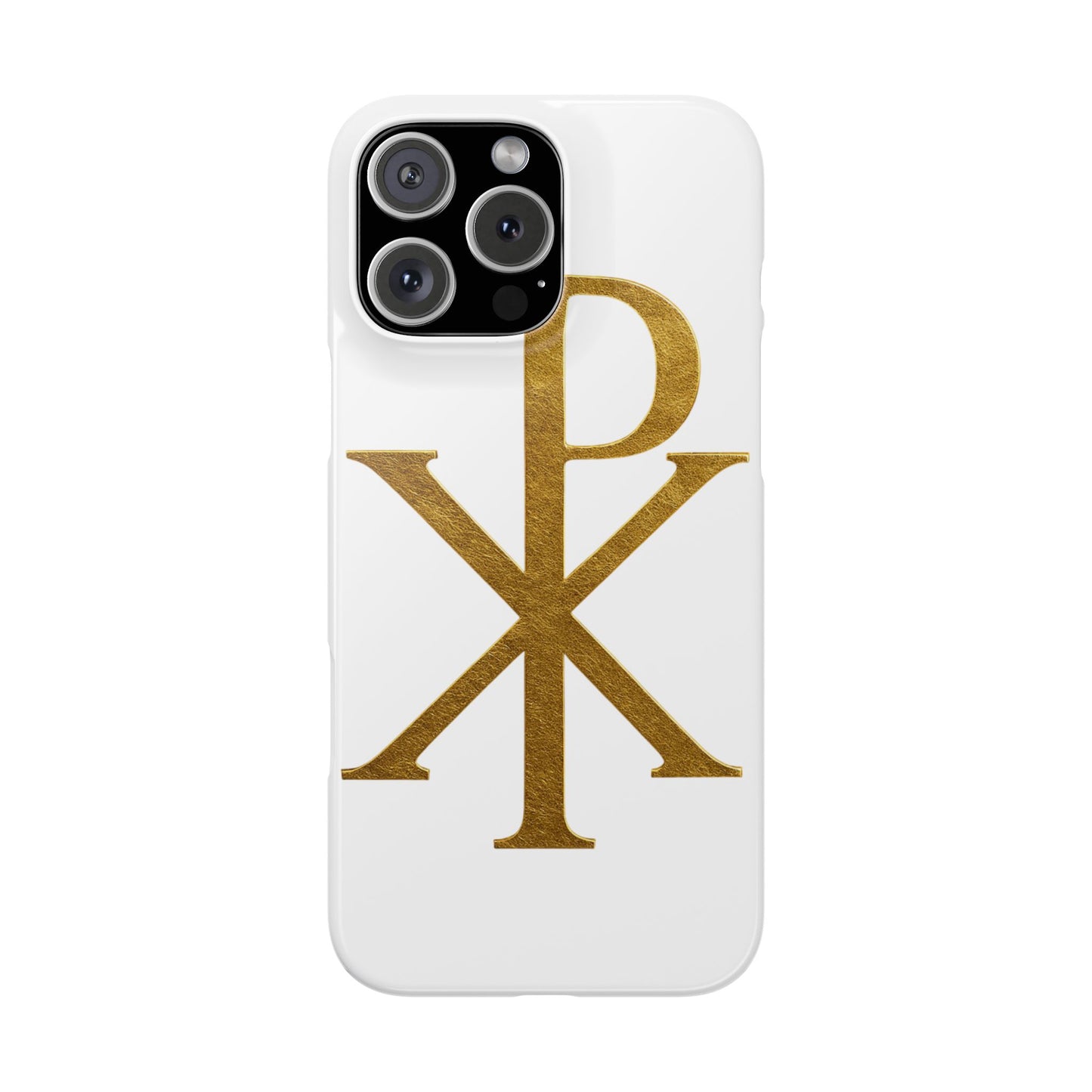 White Chi Rho Snap Case for iPhone – The Way, Truth & Life