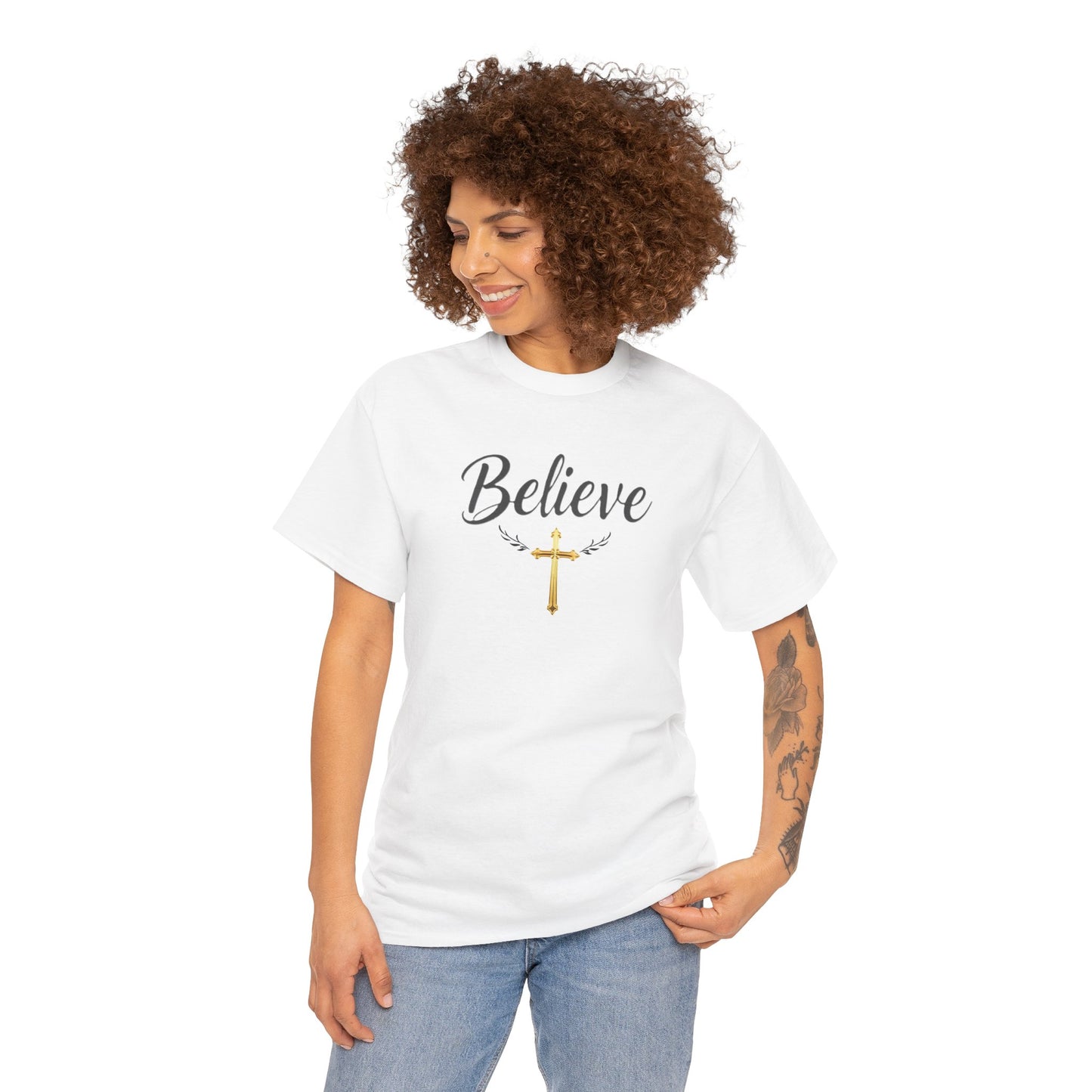 Believe- Woman's Christian T-Shirt