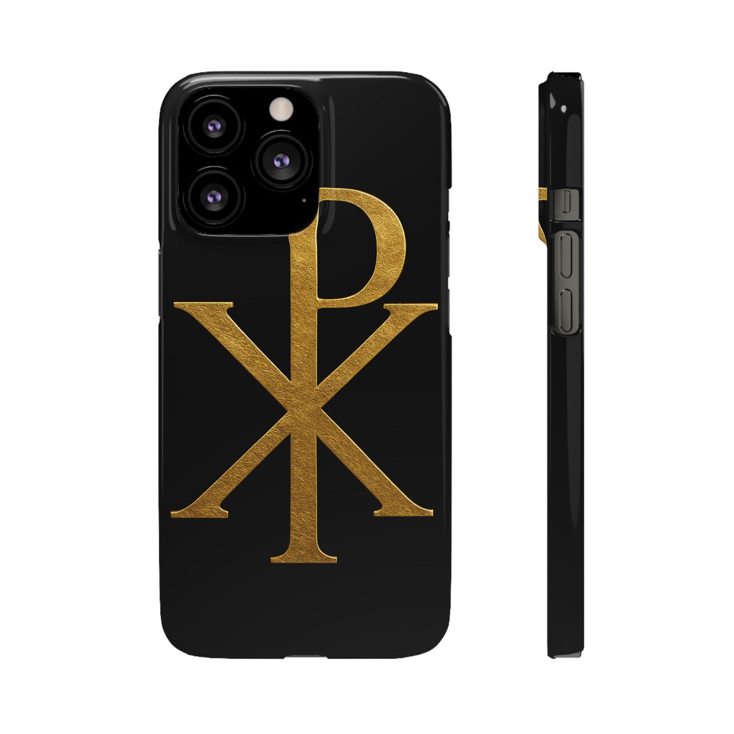 Black Chi Rho Snap Case for iPhone – The Way, Truth & Life