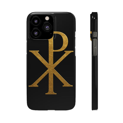 Black Chi Rho Snap Case for iPhone – The Way, Truth & Life