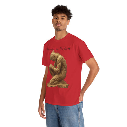 Formed from the Dust | Men’s Christian T-Shirt with Genesis 2:7 (Dark Lettering)